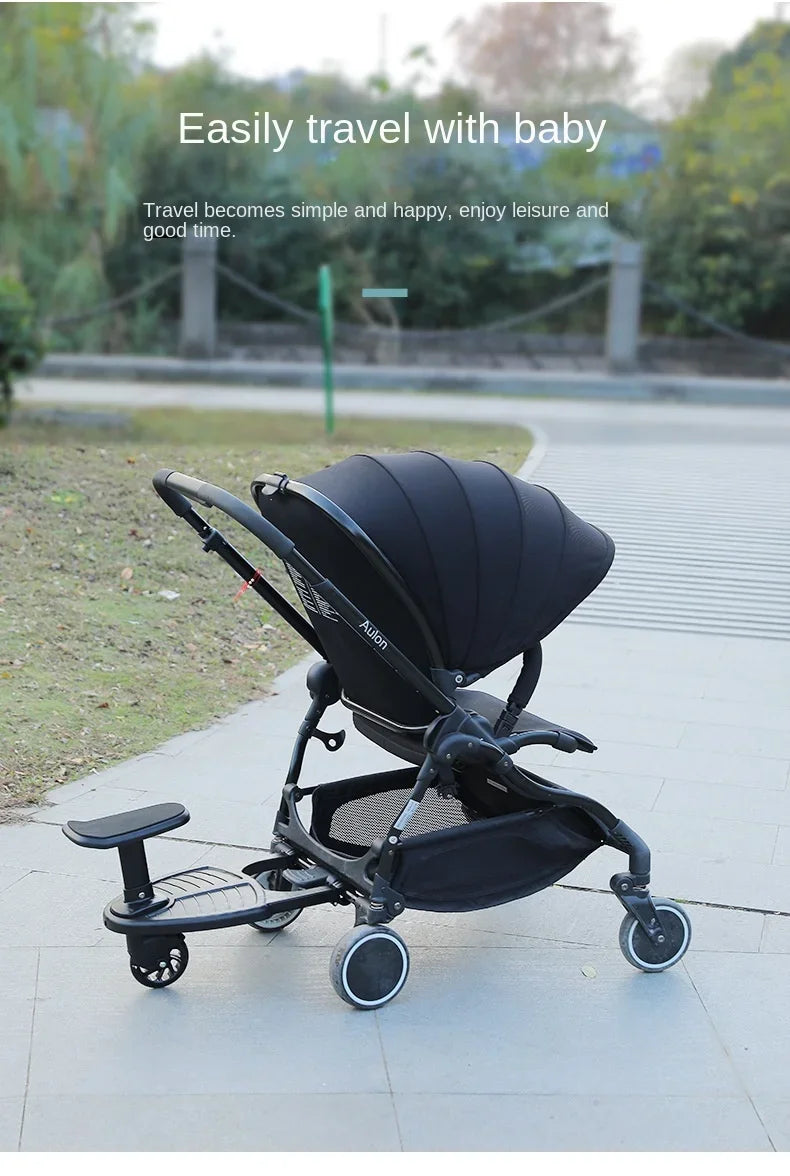 Universal Strollers Step Board Adapter with Seat Second Child Jogger Twins Scooter Baby Pram Hitchhiker Bumper by Smarsty