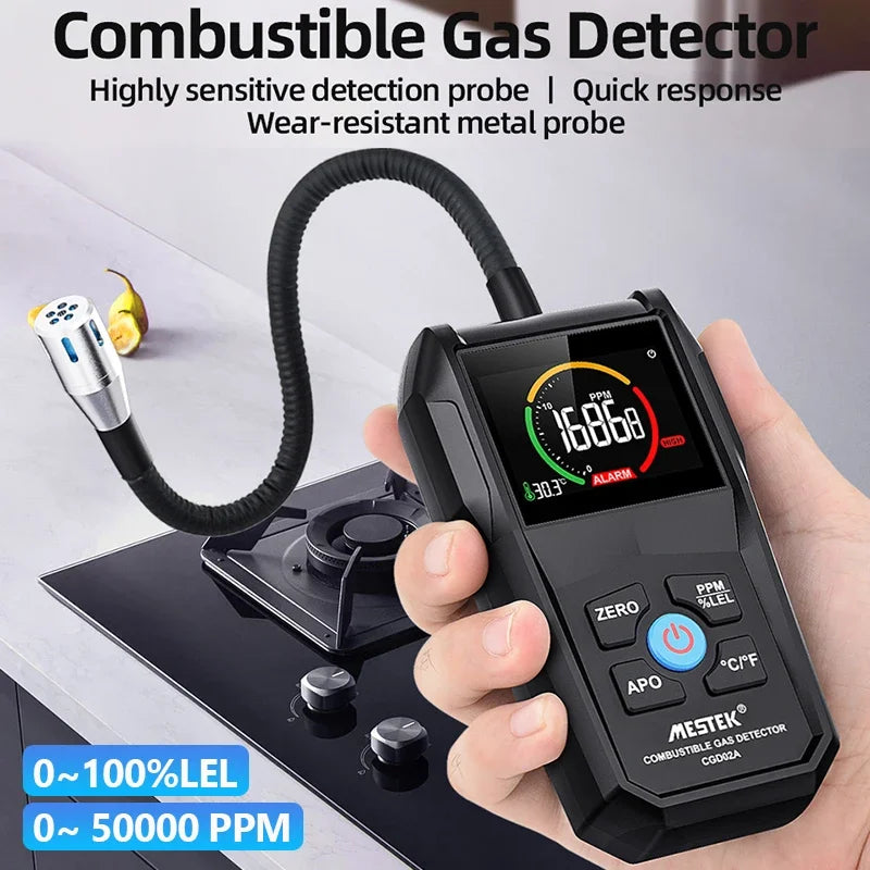 Gas Leak Detector with Sound and Light Alarm - Smarsty