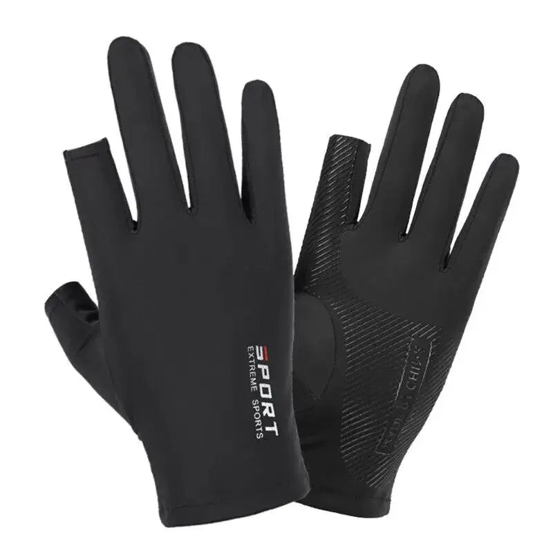 Ice Silk Half Finger Cycling Gloves Comfortable Fit - Smarsty