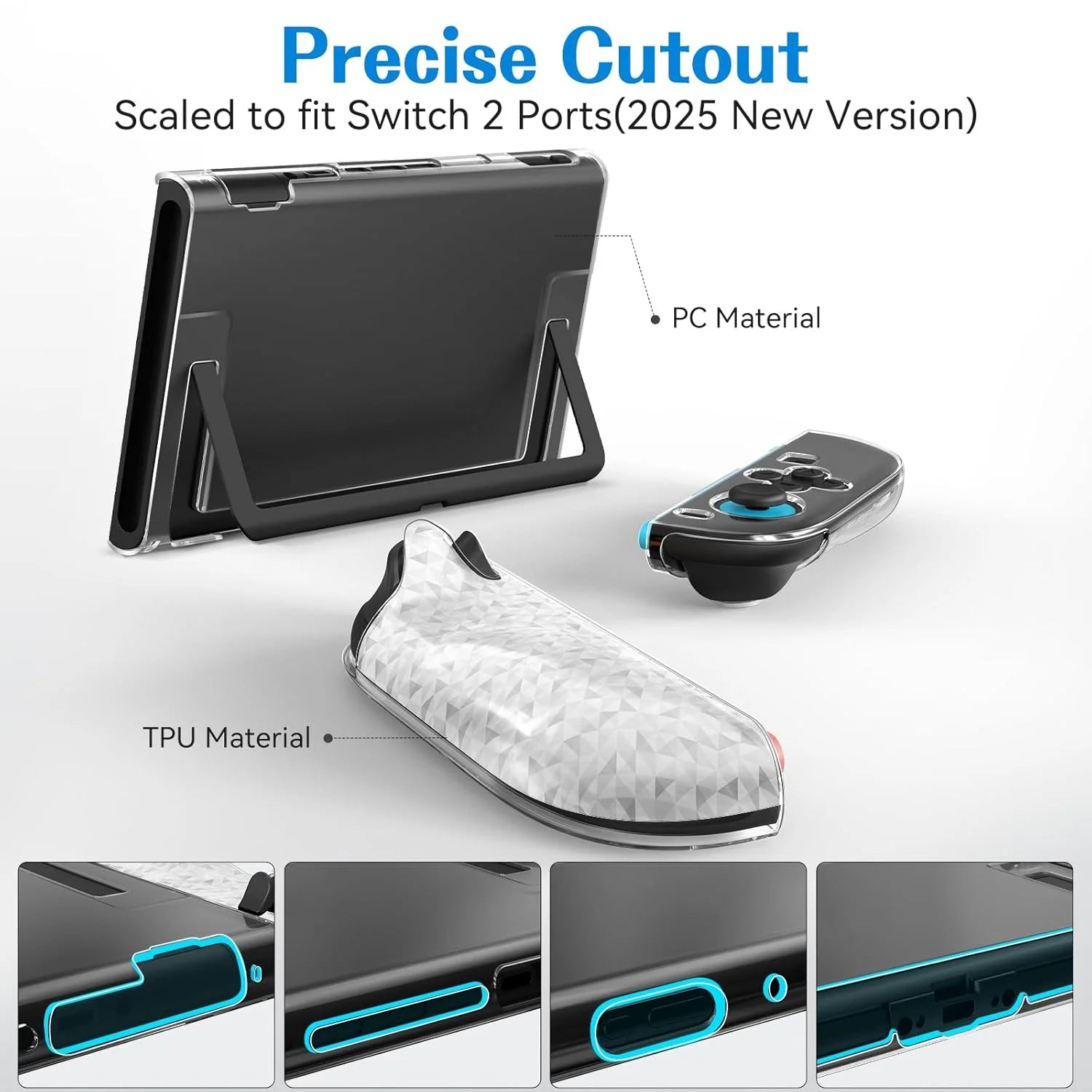 Clear Anti-Scratch Case for Nintendo Switch 2 - Smarsty