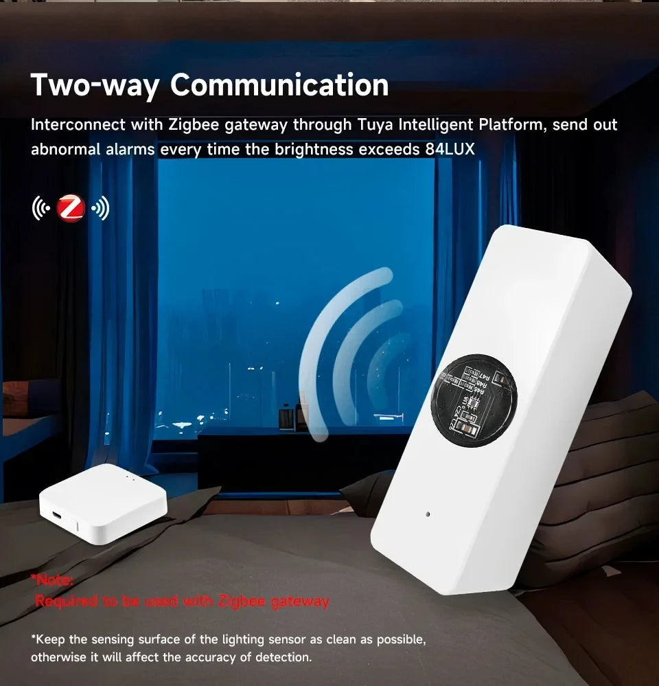 Tuya ZigBee Light Sensor for Smart Home Automation - Smarsty