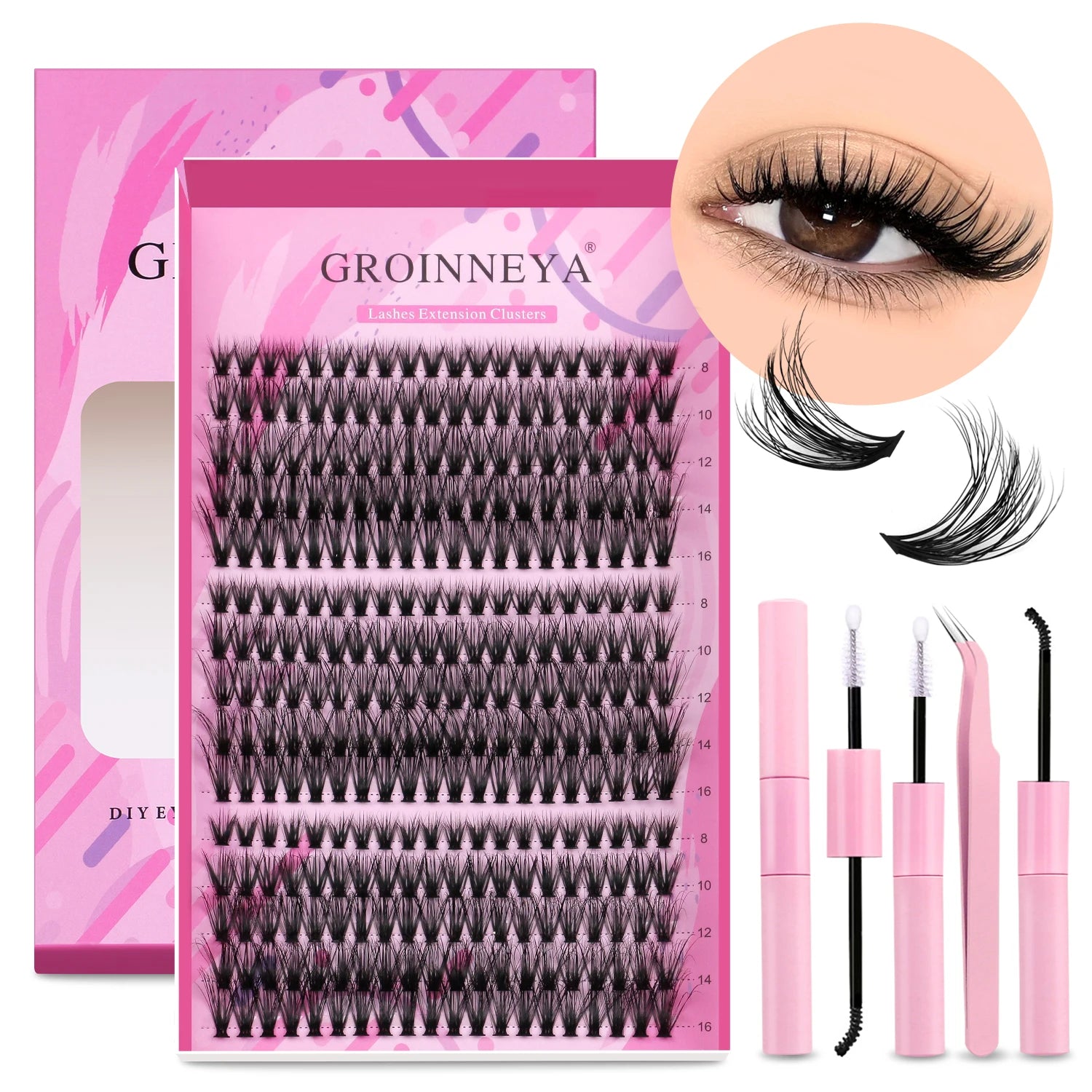 DIY Lash Extension Kit with Individual Lashes for Home Use - Smarsty