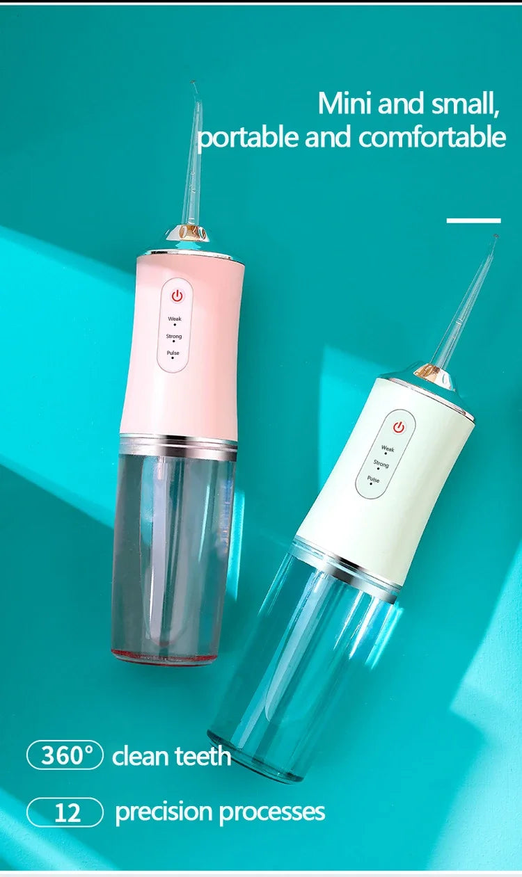 Oral Irrigator Dental Water Jet Flosser Appliance Pick Floss Dentistry Mouth Washing Machine Teeth Whitening Cleaning Tools - Smarsty
