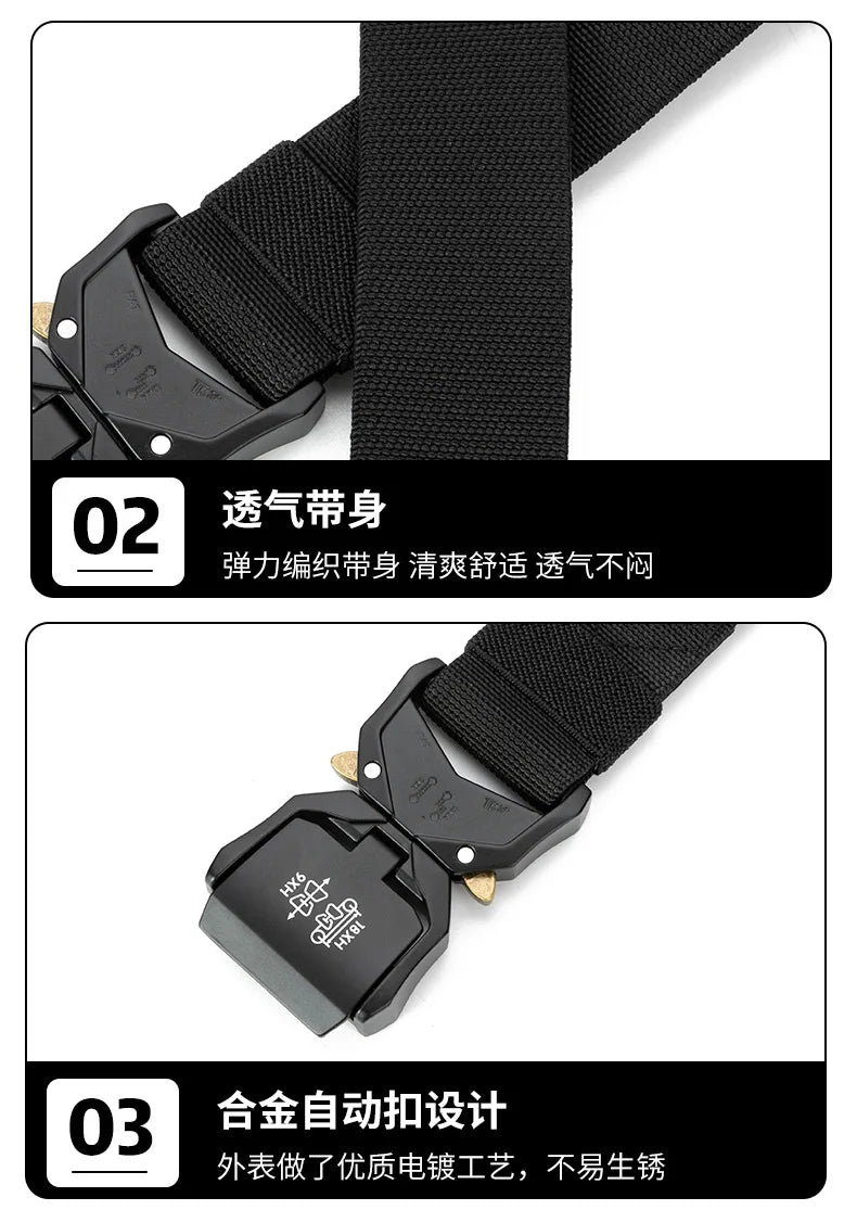 Quick Release Elastic Belt for Men Casual Training - Smarsty