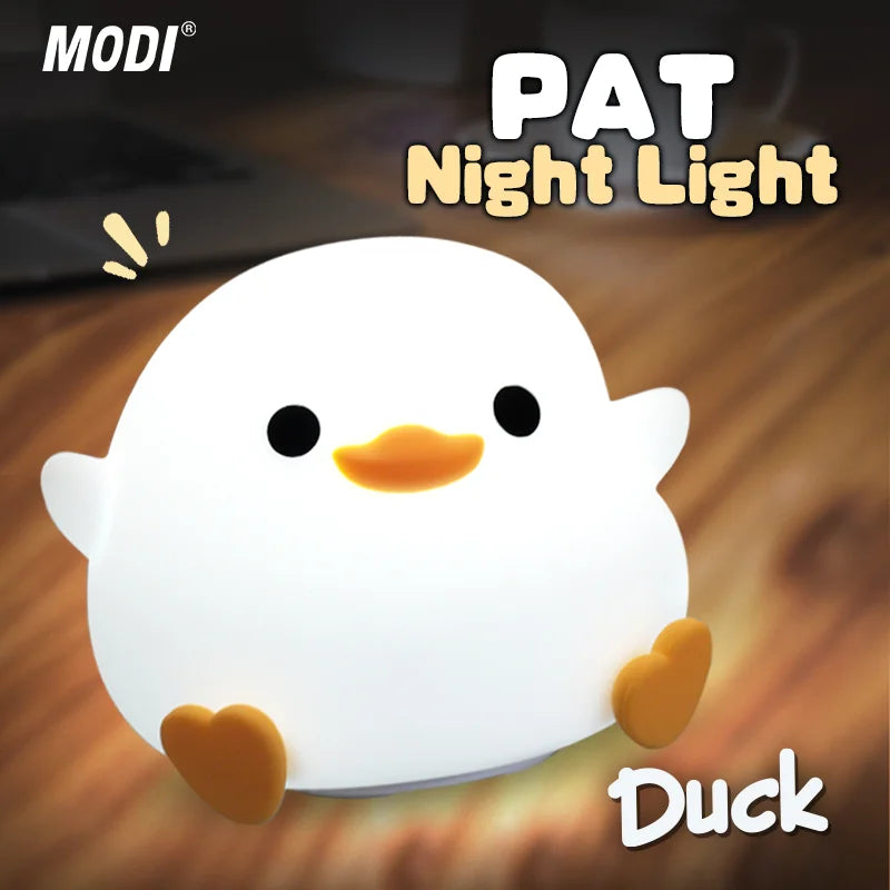 Cute Duck Night Light with Touch Sensor and Timer - Smarsty