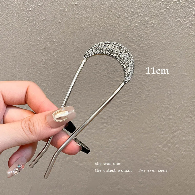 Korean Pearl Hairpins for Elegant Bun Styling - Smarsty