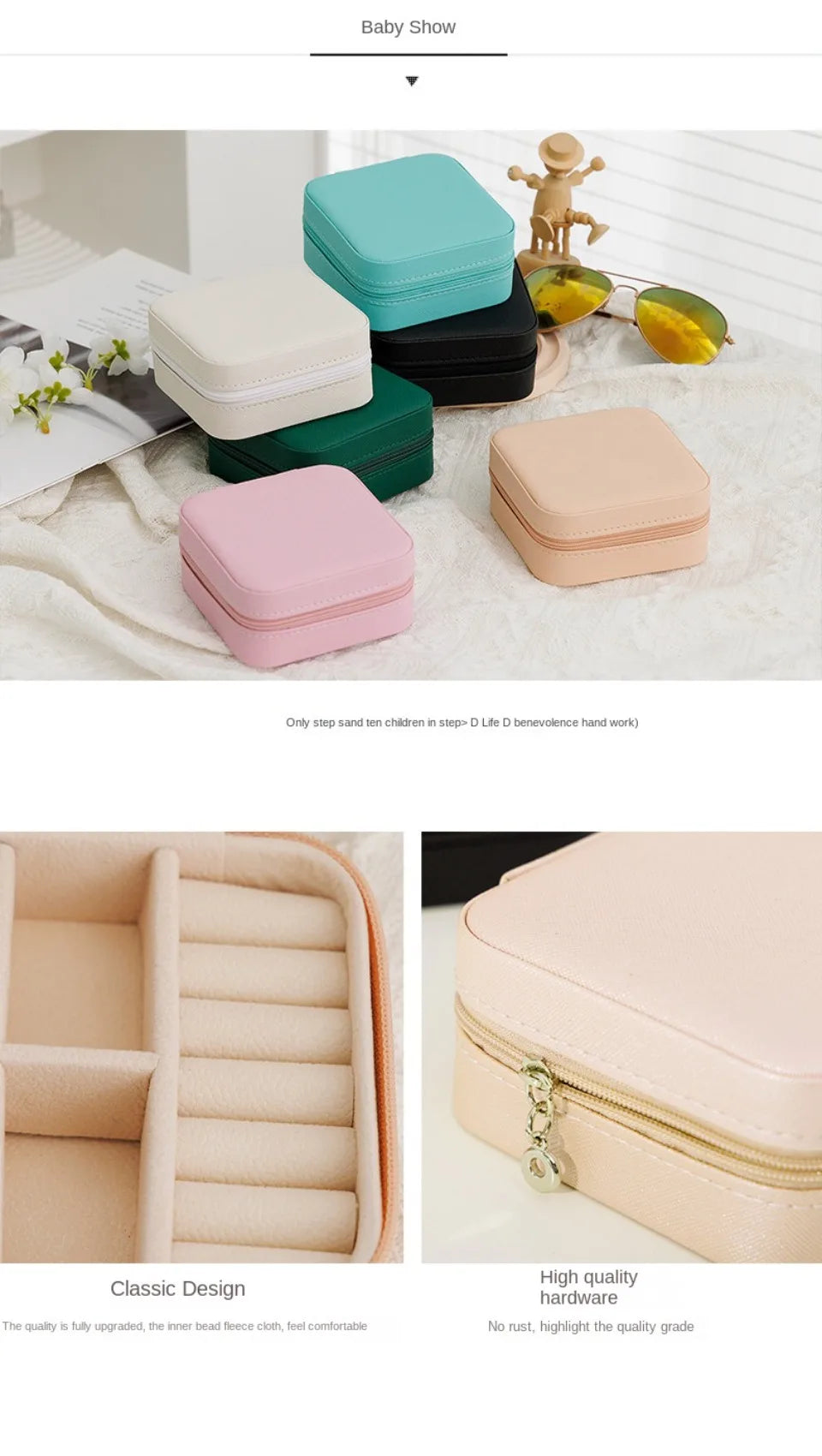 Portable Jewelry Organizer Case for Travel Storage - Smarsty