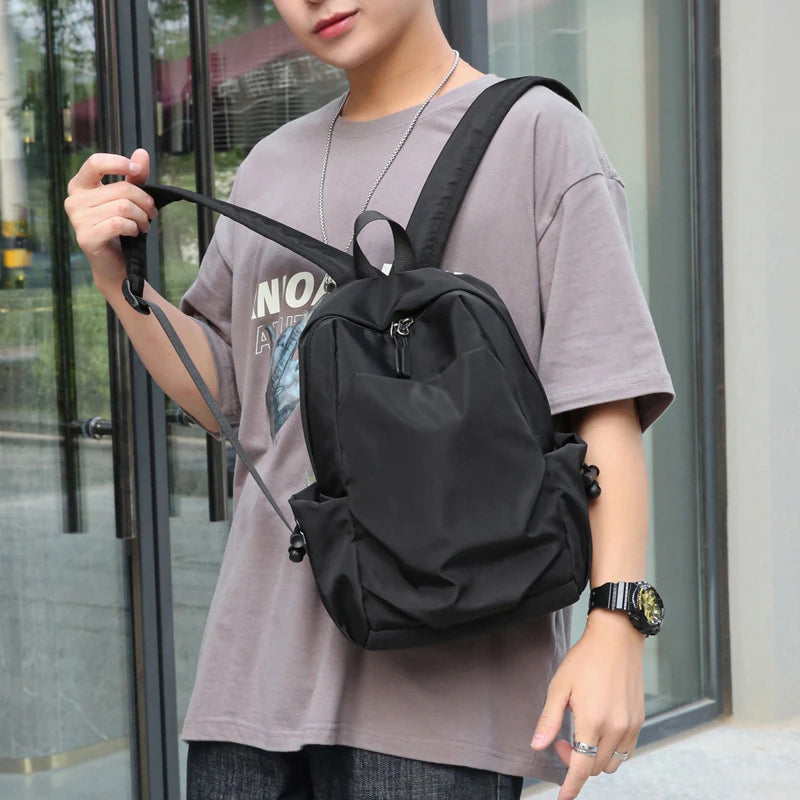 Sport Mini Men's Backpack Fashion Small Black Travel Rucksack Shoulder School Bag Canvas Designer Sports Backpacks Mochila Bags