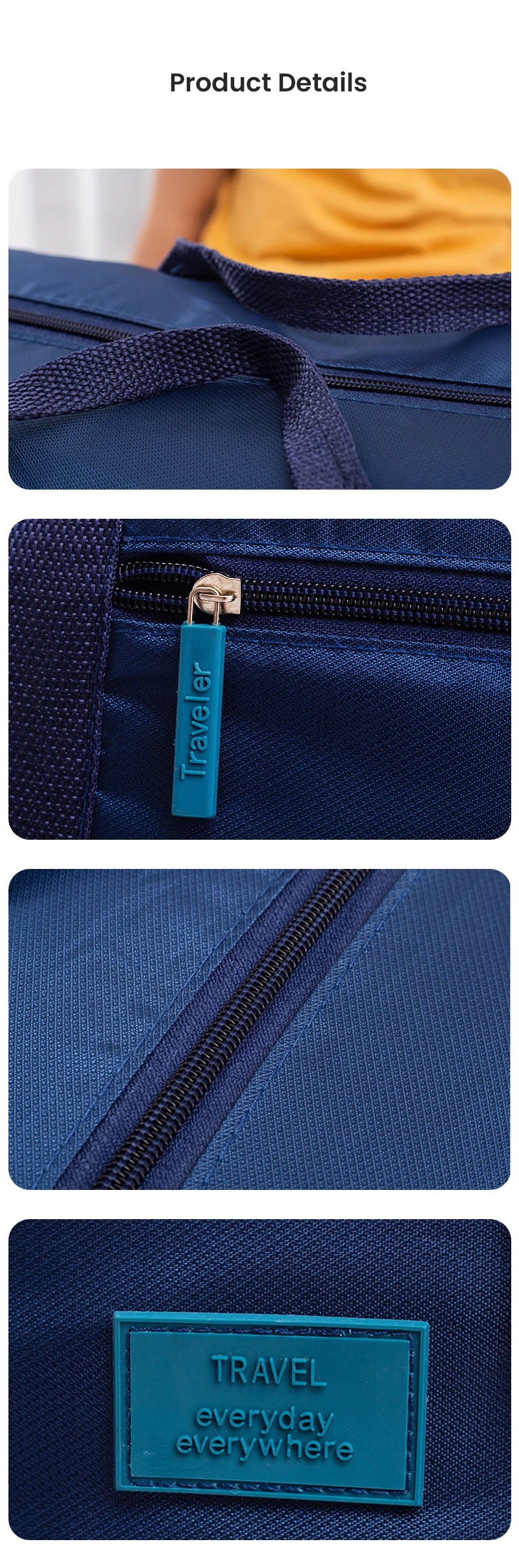 Lightweight Foldable Travel Duffel Bag For Carry On Luggage - Smarsty