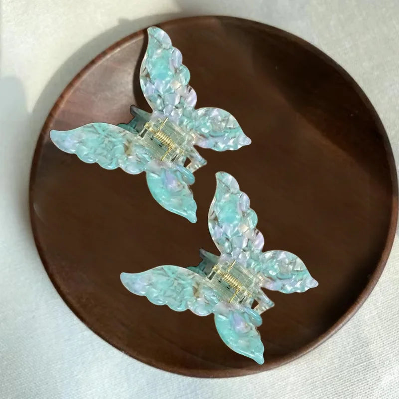 Butterfly Acetate Hair Clip Lightweight Gradient Tie Dye - Smarsty