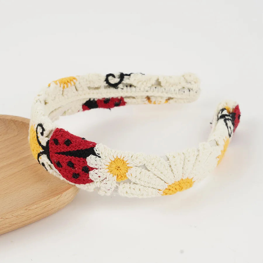 Knitted Headband Bohemian Handmade Summer Seaside Cotton - Smarsty