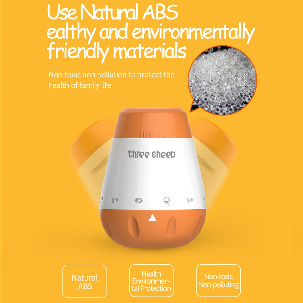 Calming Baby White Noise Machine With Voice Sensor Bedtime - Smarsty