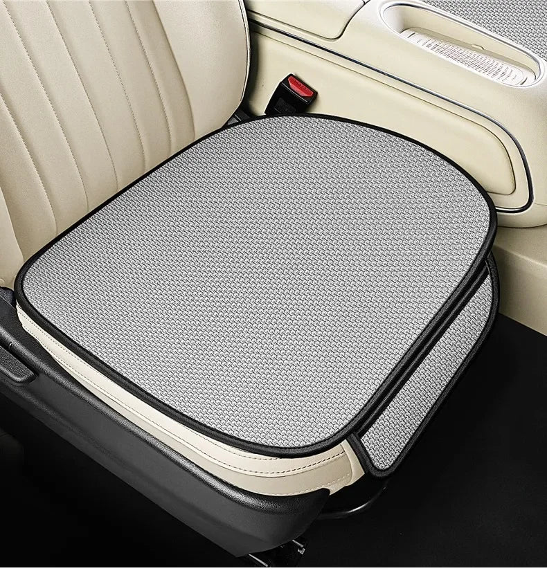 Breathable Ice Silk Car Seat Cushion Non-slip and Wear-resistant Solid Color Ice Silk Car Seat Cover, Universal Fit Most Cars
