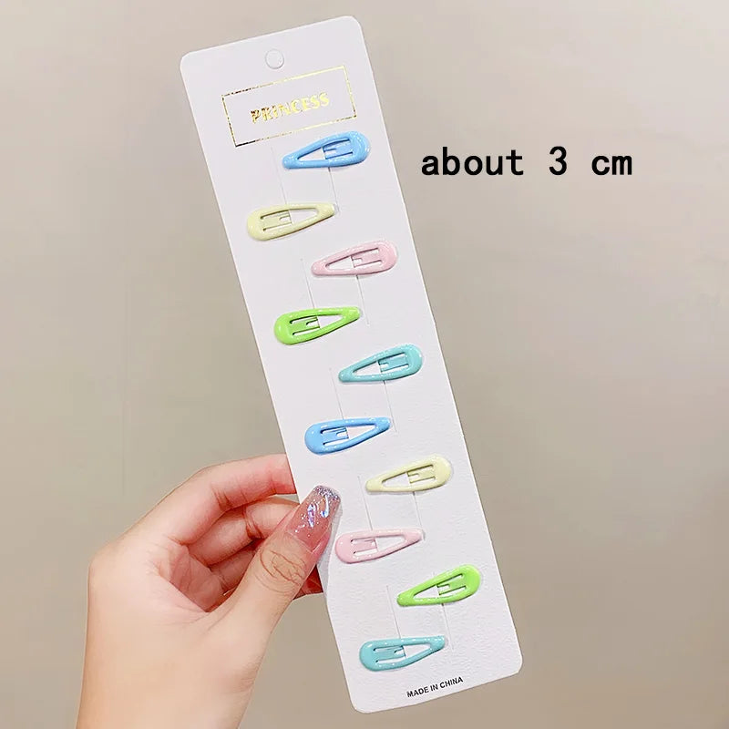 Cute Colorful Star Hair Clips Set for Girls - Smarsty