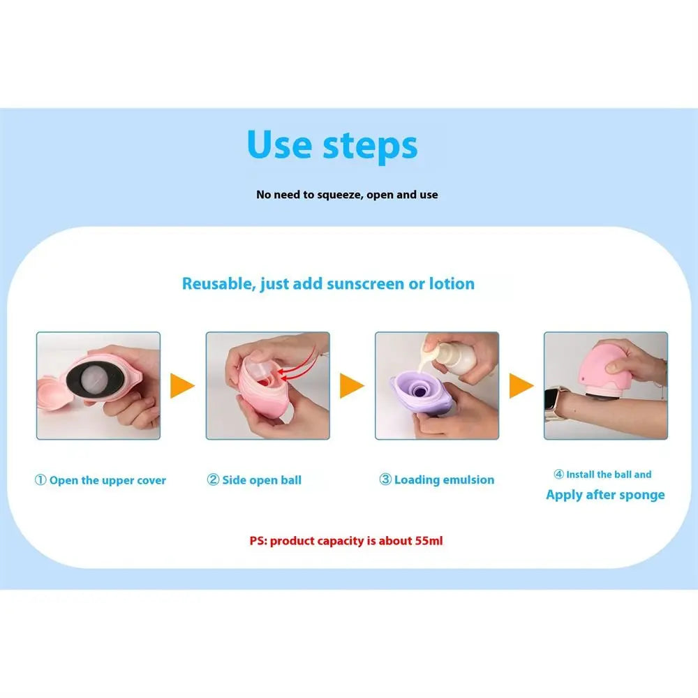 Silicone Sunscreen Roller Applicator for Easy Travel - Smarsty