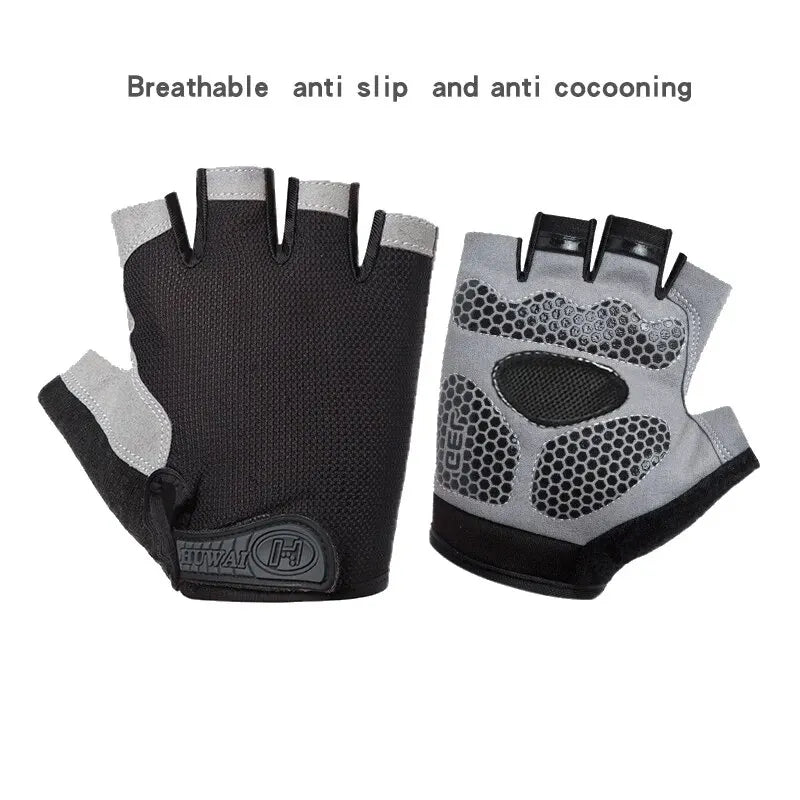 Half Finger Cycling Gloves Breathable Anti Slip for Men Women - Smarsty