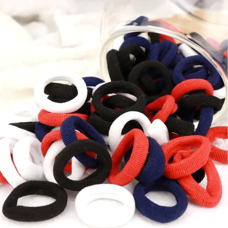 200 Pack Nylon Hair Bands Colorful Gentle No Damage - Smarsty