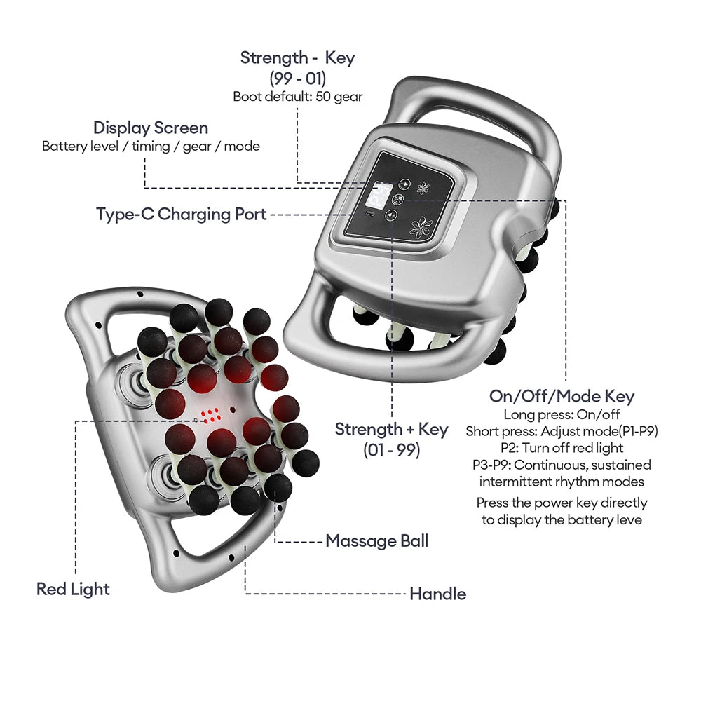 High-Frequency Vibration Body Massage Gun for Muscle Relief - Smarsty