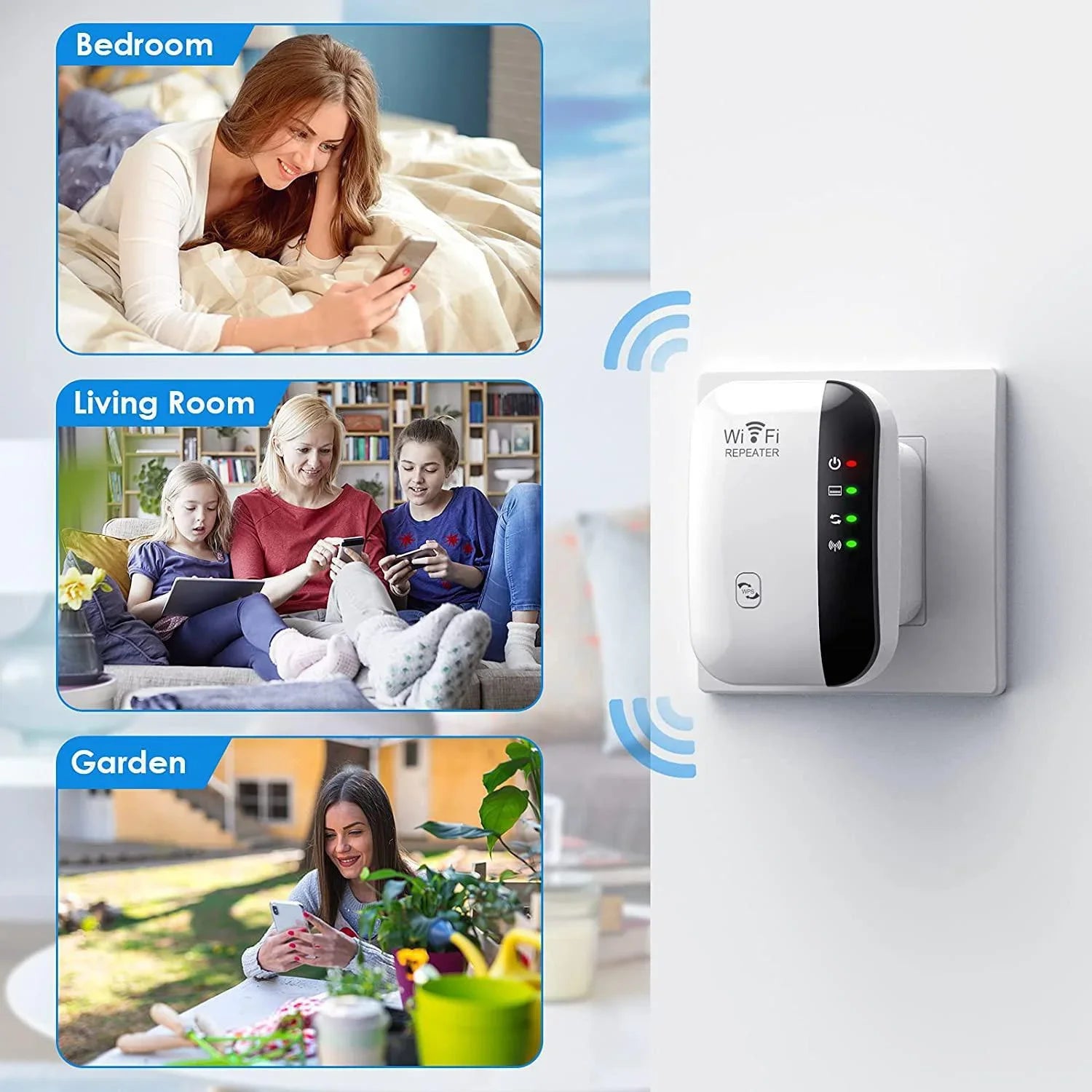 WiFi Repeater Signal Amplifier for Extended Coverage - Smarsty