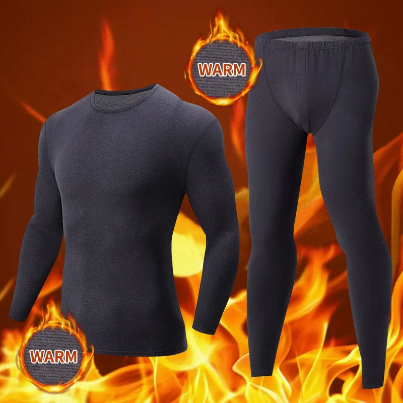 2/4 Pcs Men's Solid Color Simple Autumn And Winter Thermal Underwear Comfortable And Casual Bottoming Underwear Teenagers Pajama - Smarsty