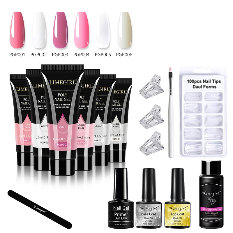 15ml Nail Gel Kit for Quick Extensions and Art - Smarsty