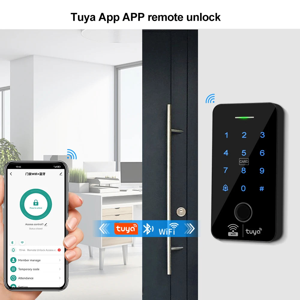 WiFi Tuya Fingerprint Access Controller Waterproof System - Smarsty