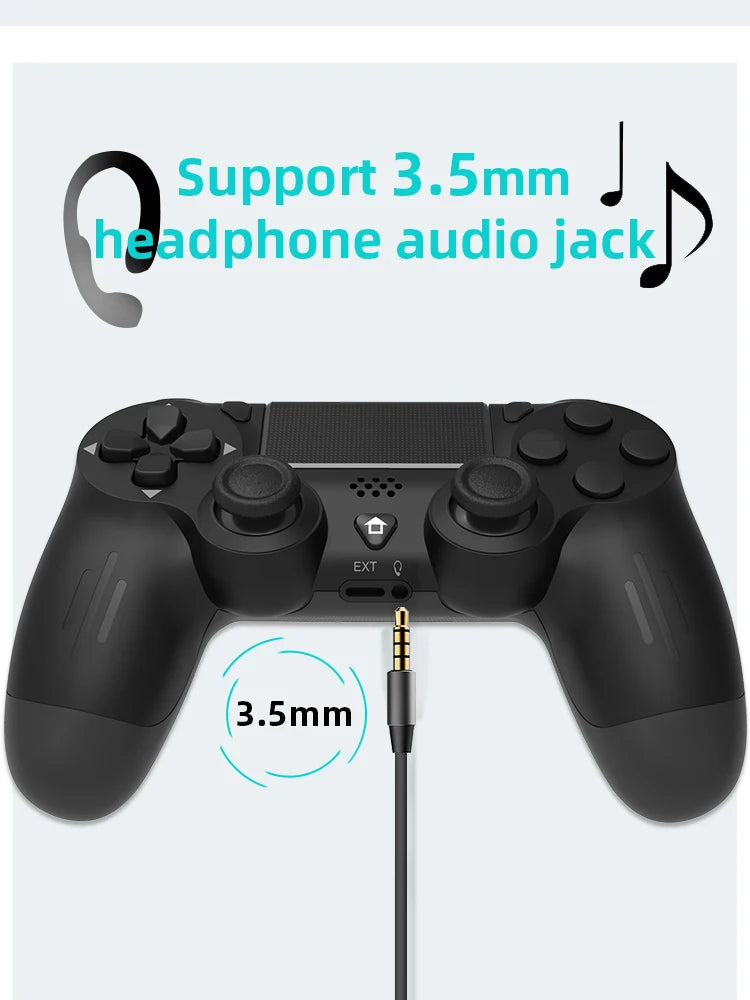 Wireless Bluetooth Game Controller for PS4 with Dual Vibration - Smarsty