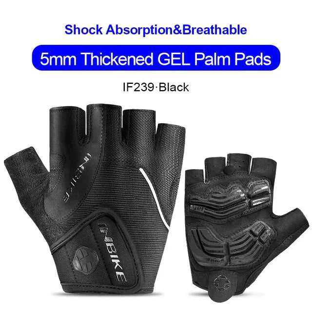 INBIKE Shockproof Gel Cycling Gloves Half Finger - Smarsty