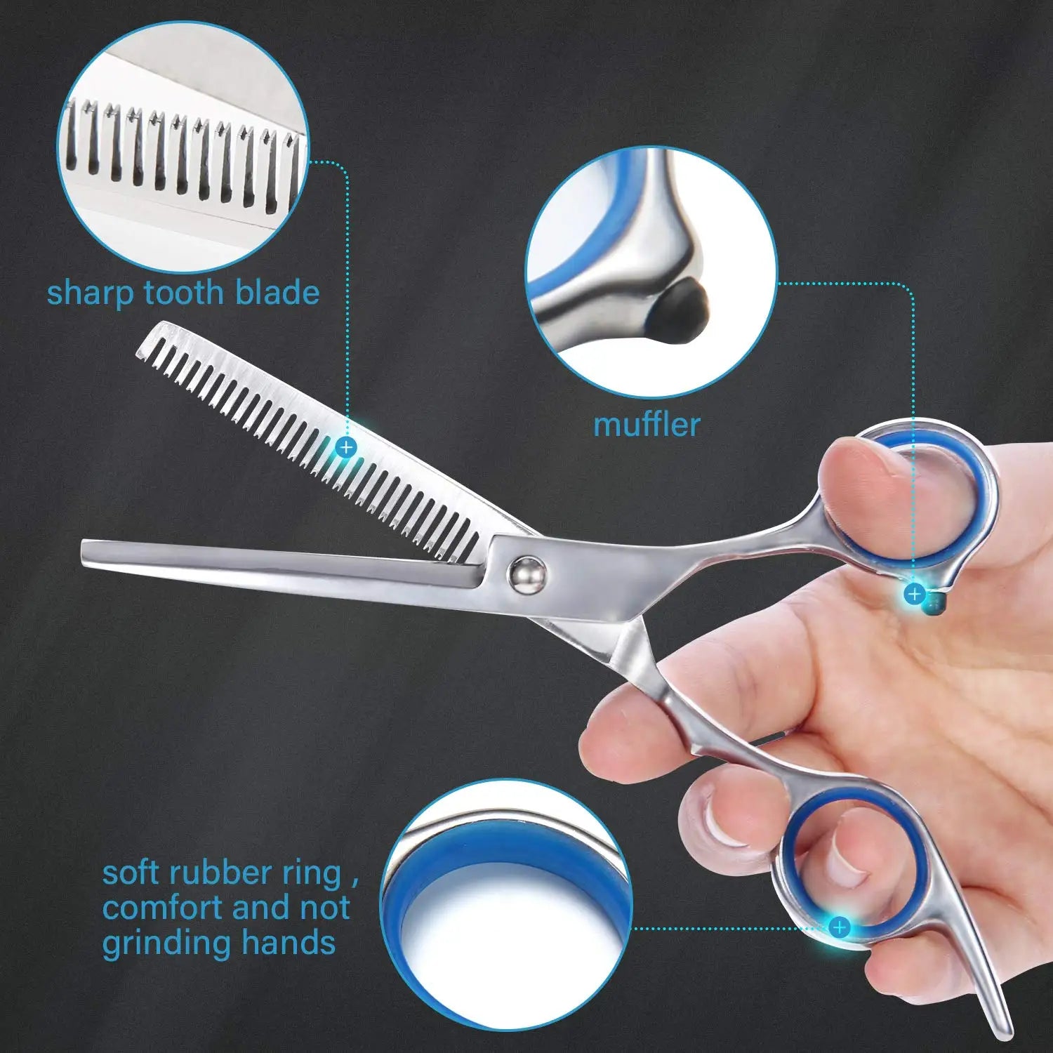 Professional Hair Scissors Set for Effortless Cutting - Smarsty