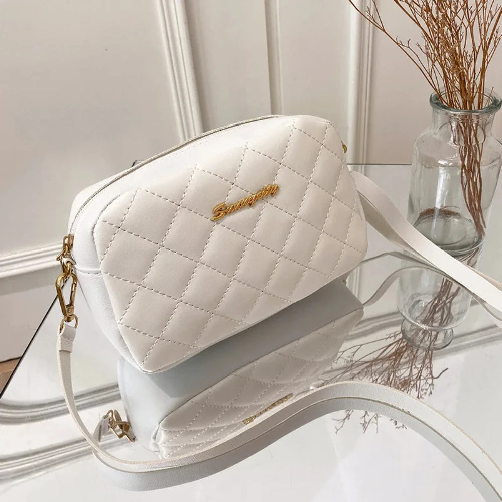 2024 Tassel Small Messenger Bag For Women Trend Lingge Embroidery Camera Female Shoulder Bag Fashion Chain Ladies Crossbody Bags - Smarsty