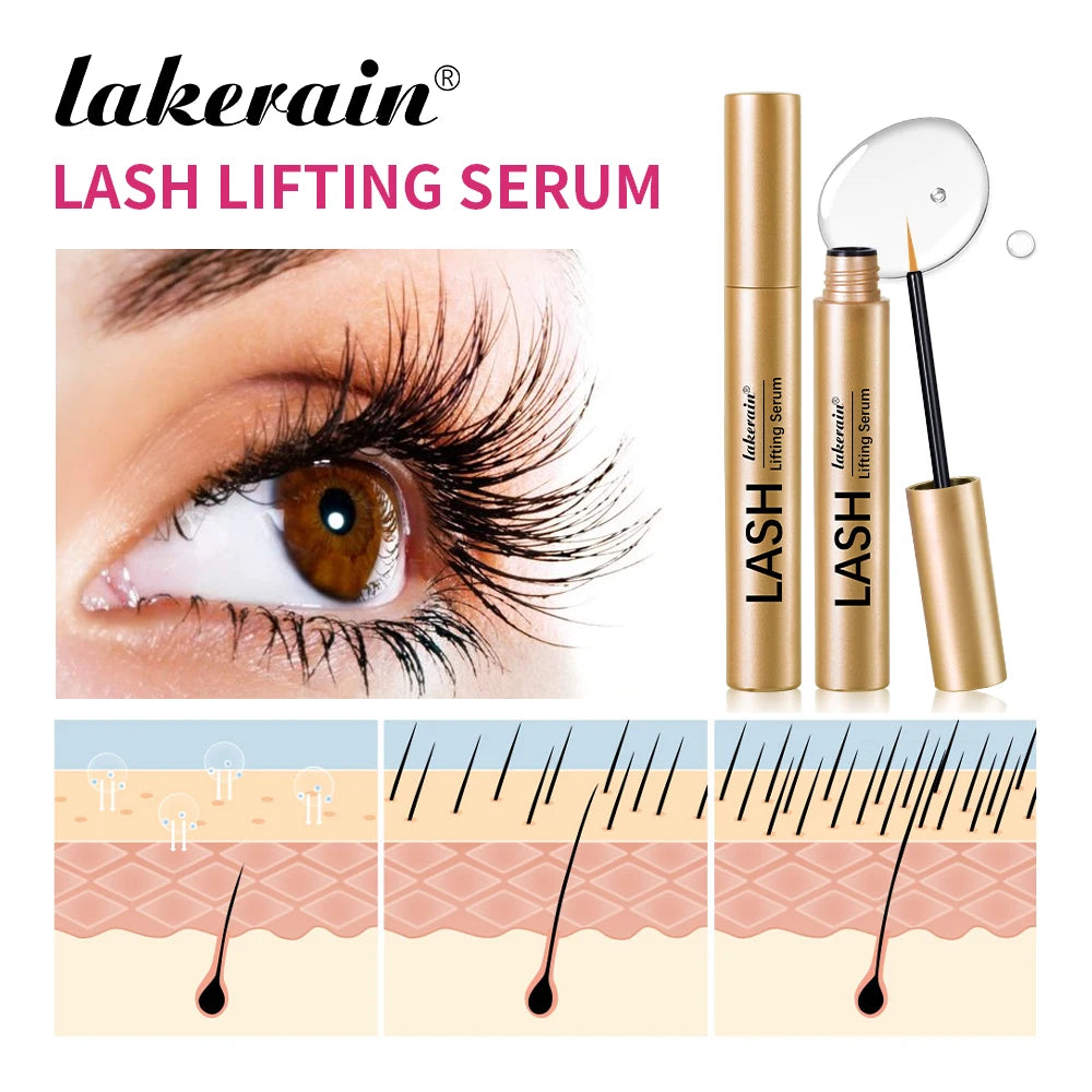 Lash & Brow Set Eyebrow Eyelash Growth Serum Peptide Mascara Eyelash Eyebrow Longer Fuller Thicker Curling Lash Eye Care Makeup