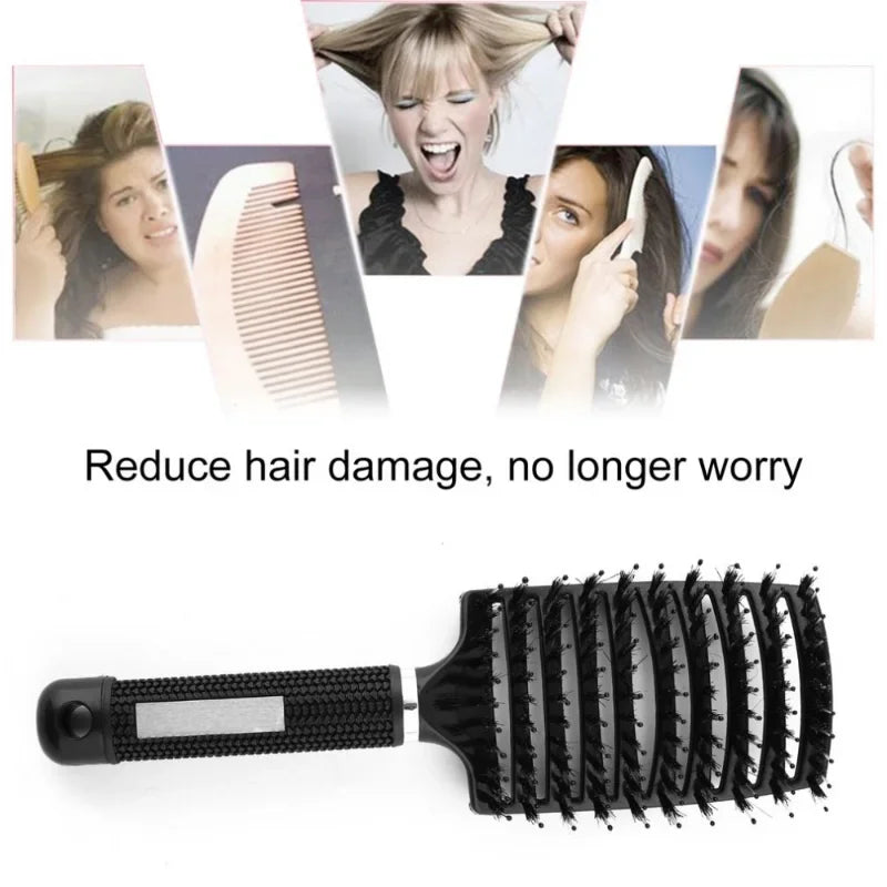 Detangling Hair Brush for Curly Hair Styling - Smarsty