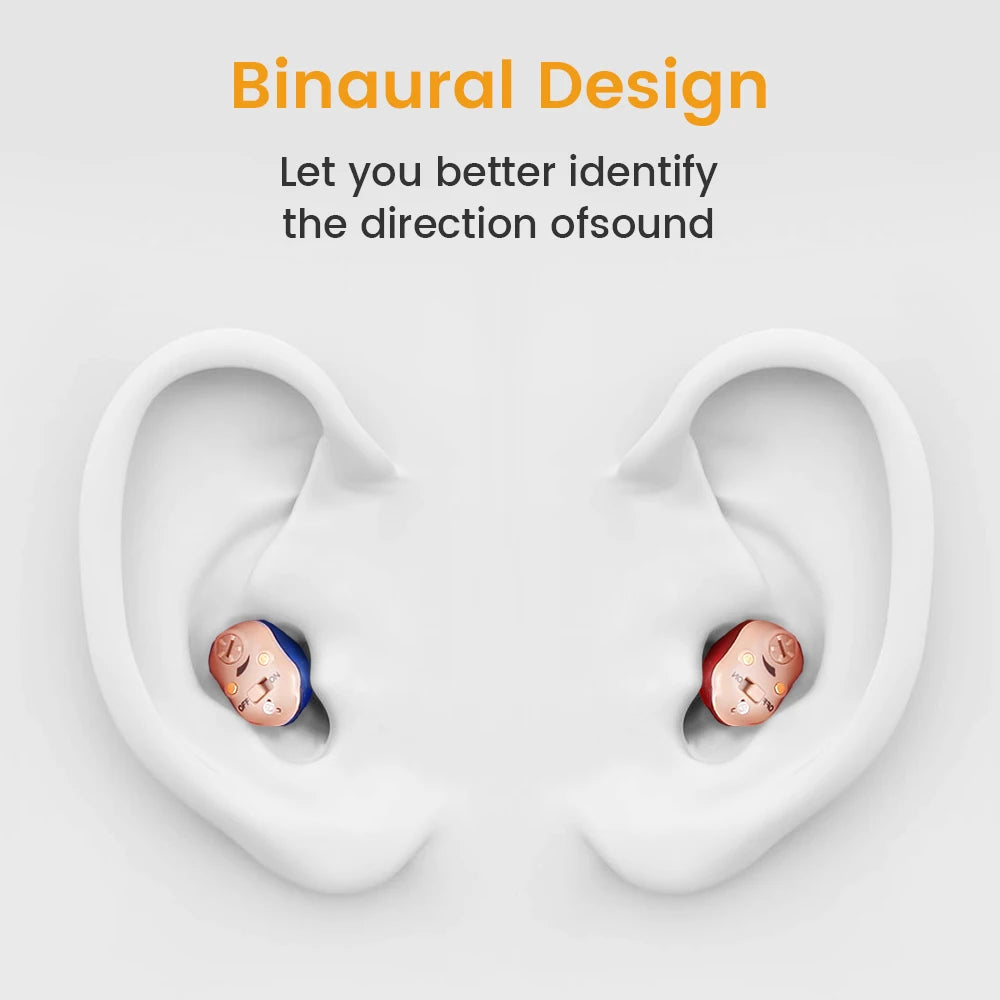 Rechargeable Invisible Hearing Aid for Clear Sound - Smarsty