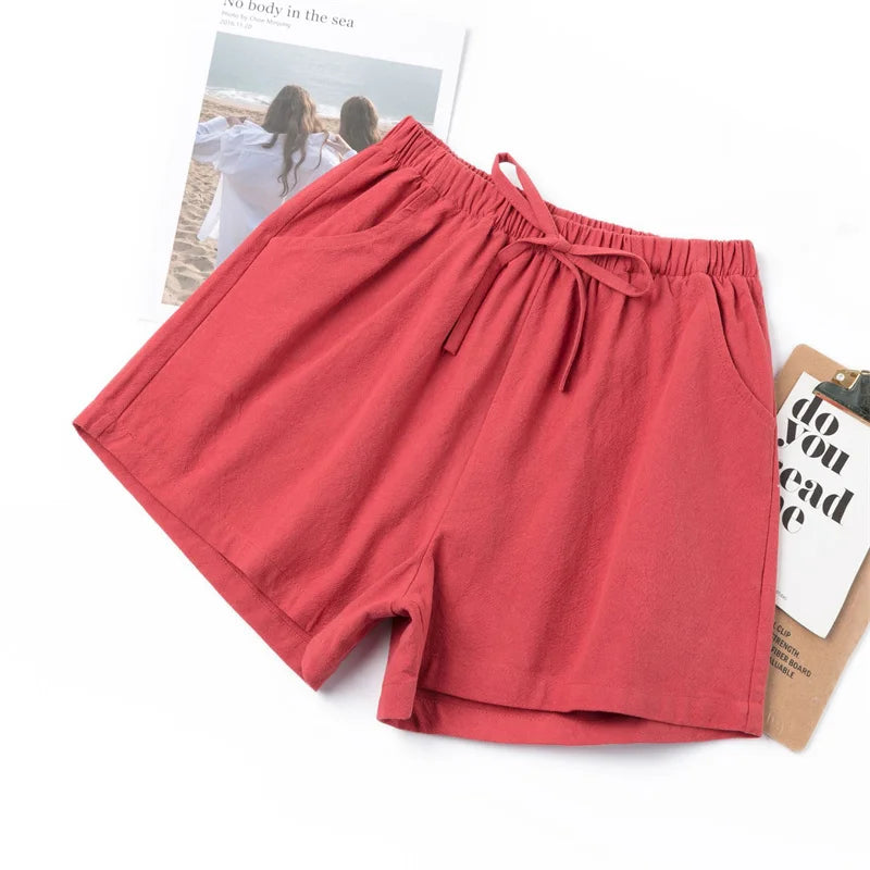 Summer Shorts For Women Casual High Waist Teens Girl Trouser All-match Breathable Running Beach Short Sweatpants Clothing - Smarsty