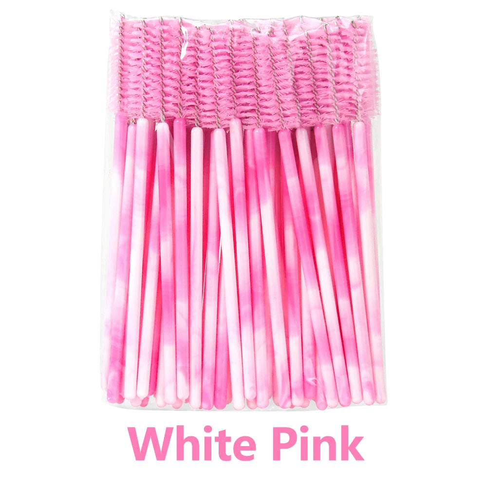 50Pcs Disposable Eyelash Brushes for Makeup Application - Smarsty