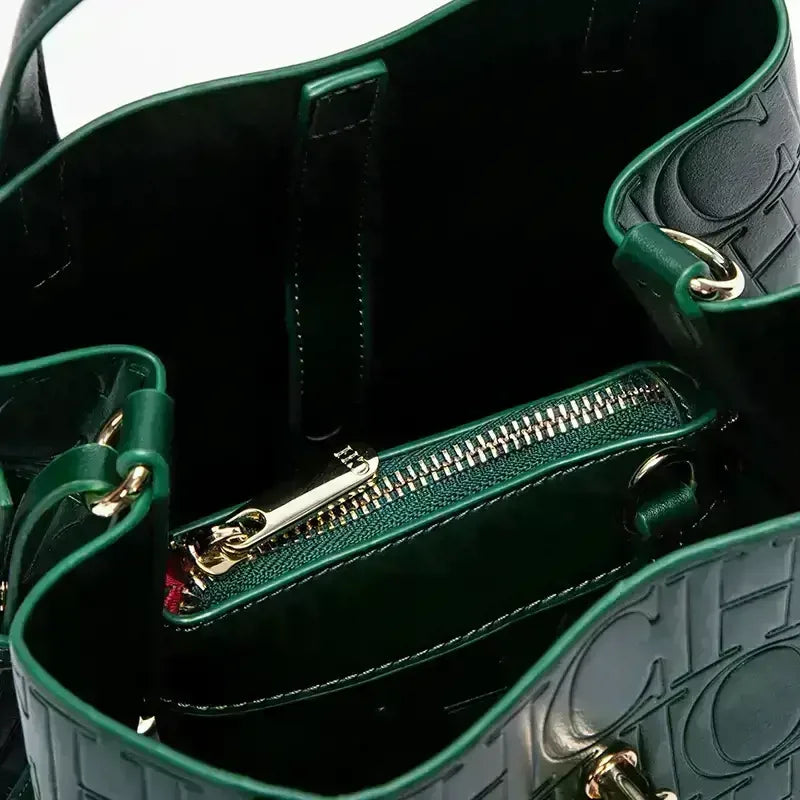 Large Capacity Handbag With Lock Design Luxury Crossbody - Smarsty