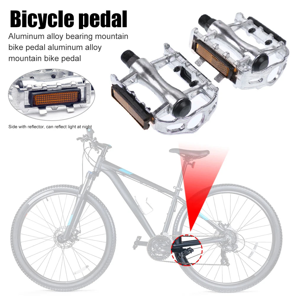 Bicycle Flat Pedals Anti Slip Aluminum Lightweight Sealed Bearings Non-Slip Alloy Flat Pedals for MTB Mountain Bike