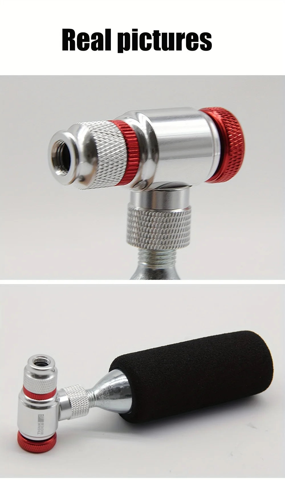 ThinkRider CO2 Pump For Bicycle Schrader Presta Adapter Bike Pump Inflator Aluminum Tire Tube Mini size MTB Bicycle Pumps CO2 Ca