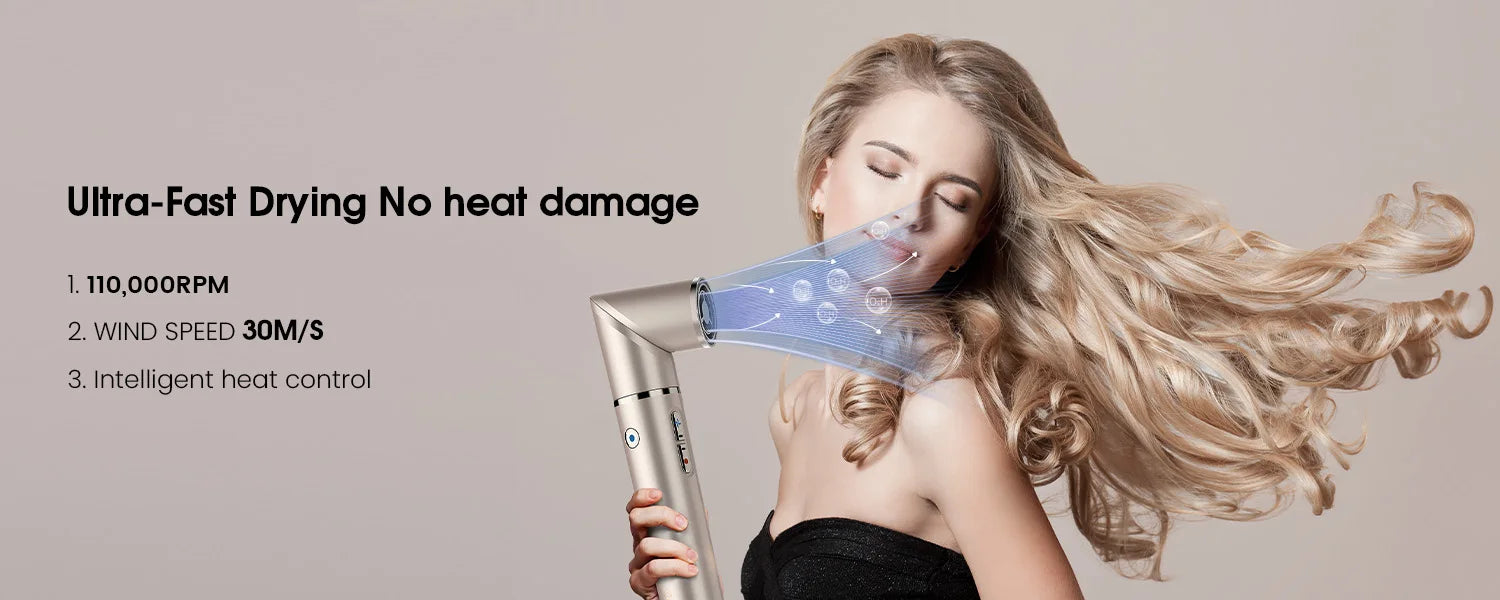 FENTGO Hair Dryer Brush & 5 in 1 Hair Styler, Silver, 110 Volts, 1400 Watts, Ionic Technology, Fast Drying, Multi Styler for Str