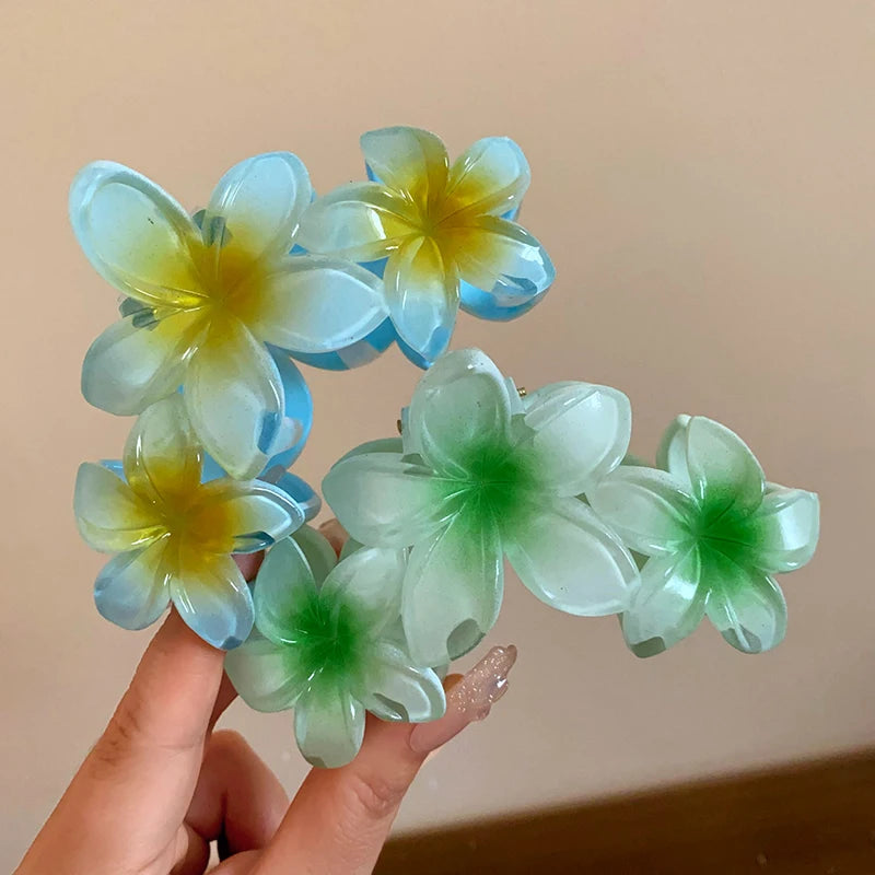 Sunflower Gradient Flower Hair Clip Secure Beach Style - Smarsty