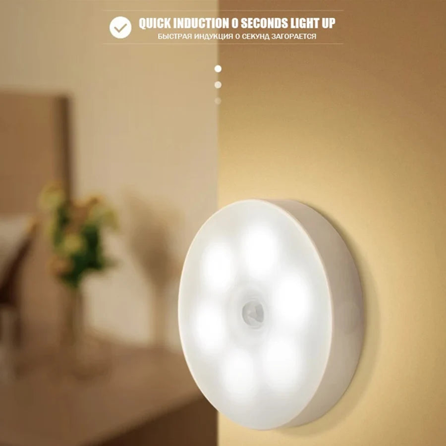 Intelligent Wooden Magnetic LED Night Light for Safety - Smarsty