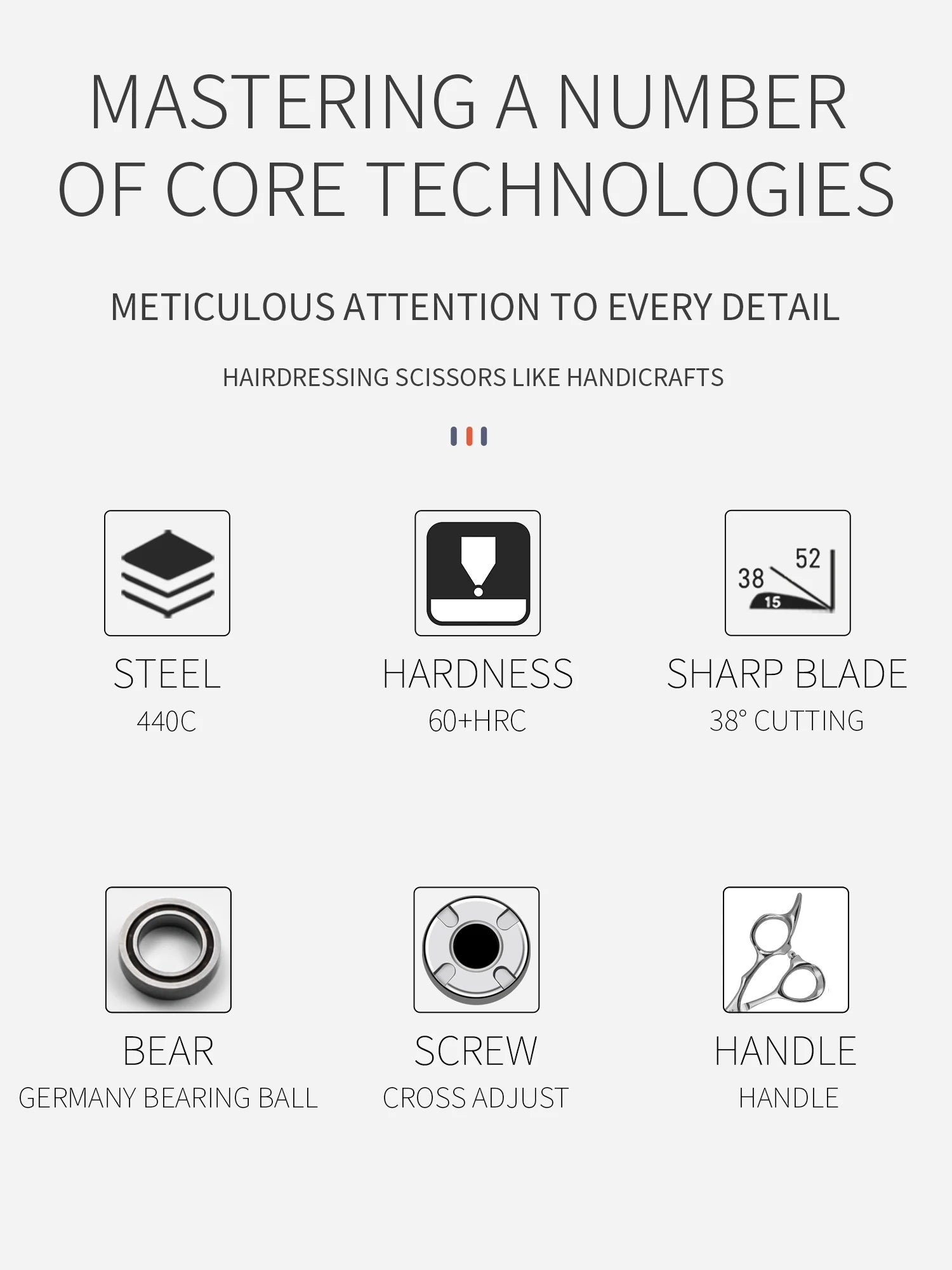 Titan 6 Inch Professional Hairdressing Scissors for Precision Cutting - Smarsty