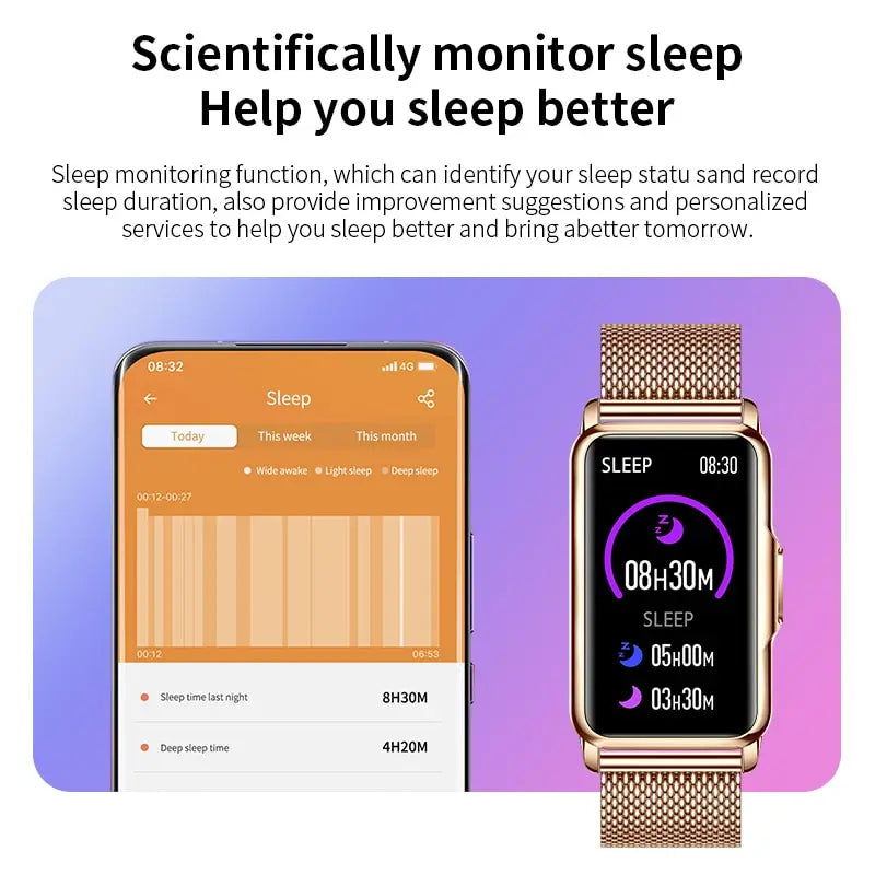 LIGE Smart Watch for Women with Full Touch Screen - Smarsty