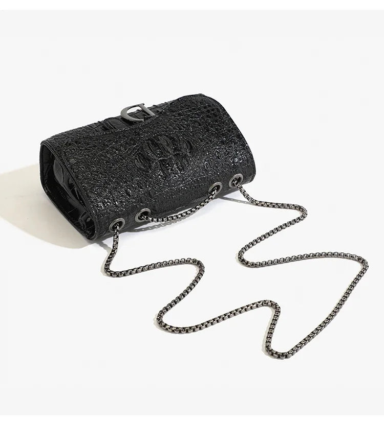 Luxurious Women's Sequined Crossbody Handbag With Chains - Smarsty