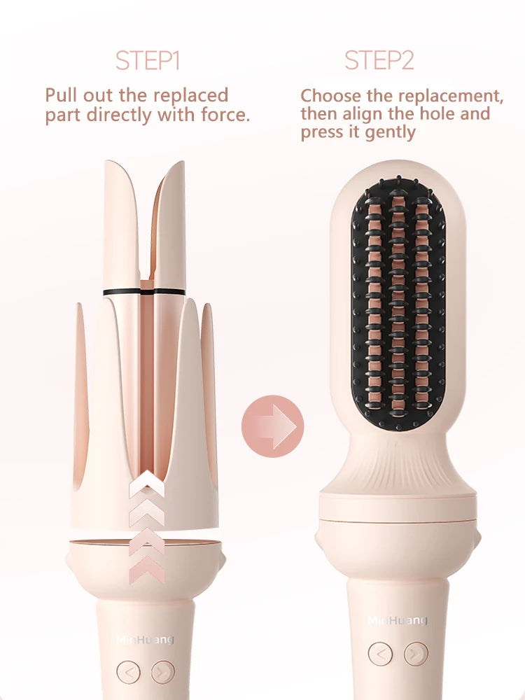 Automatic Hair Curler 32mm Rotating Ceramic Wand - Smarsty