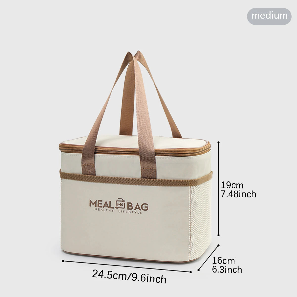 Insulated Lunch Bag With Waterproof Shoulder Strap - Smarsty