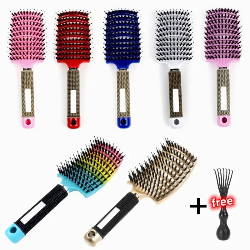 Detangling Hair Brush for Curly Hair Styling - Smarsty