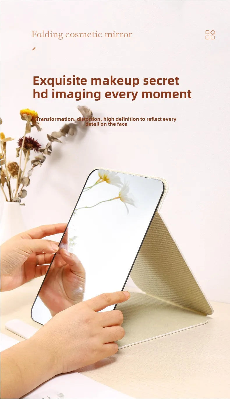 Portable Folding Makeup Mirror with Creative Design - Smarsty