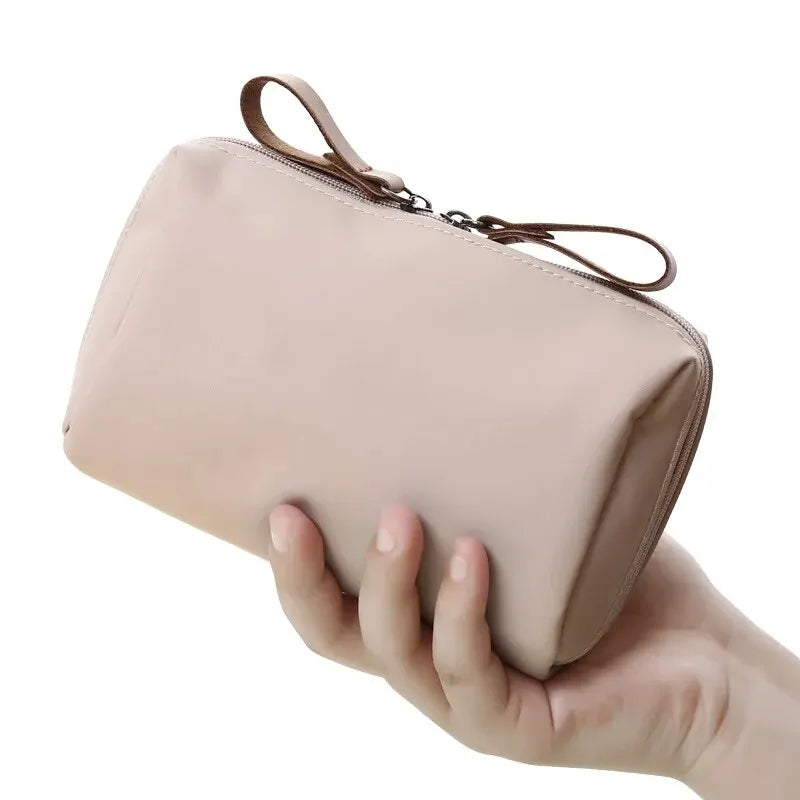 2024 New Women Cosmetic Bag Solid Color Korean Style Makeup Bag Pouch Toiletry Bag Waterproof Makeup Organizer Case Luxury Bag - Smarsty