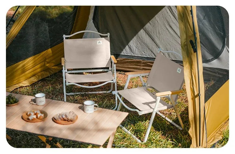 Naturehike Camping Chair Portable Folding Kermit Chair High Load Foldable Travel Wood Chair Outdoor Picnic Relax Fishing Chair